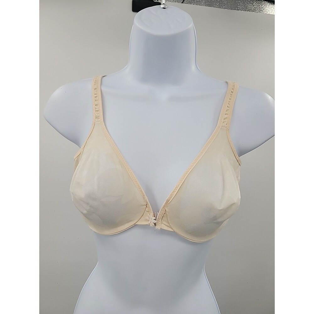 Vintage Olga Front Closure Bra Sz 34D